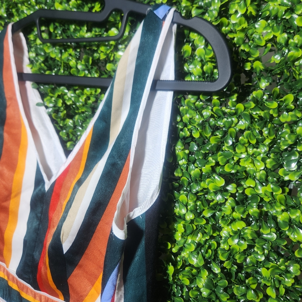 SOLD Multicolor Striped High-Low Dress by Lulus Size Small - Picture 3 of 10